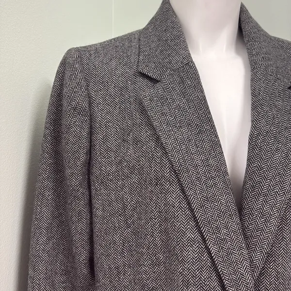 Madewell Larson Herringbone Blazer XXL - Image 6