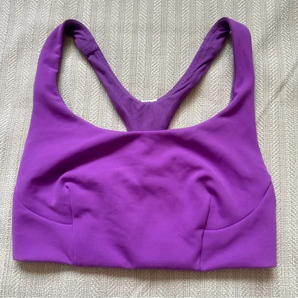 Lululemon Wunder Train Bra *Medium Support, C/D Cup in Moonlit Magenta Size 4 - Image 3