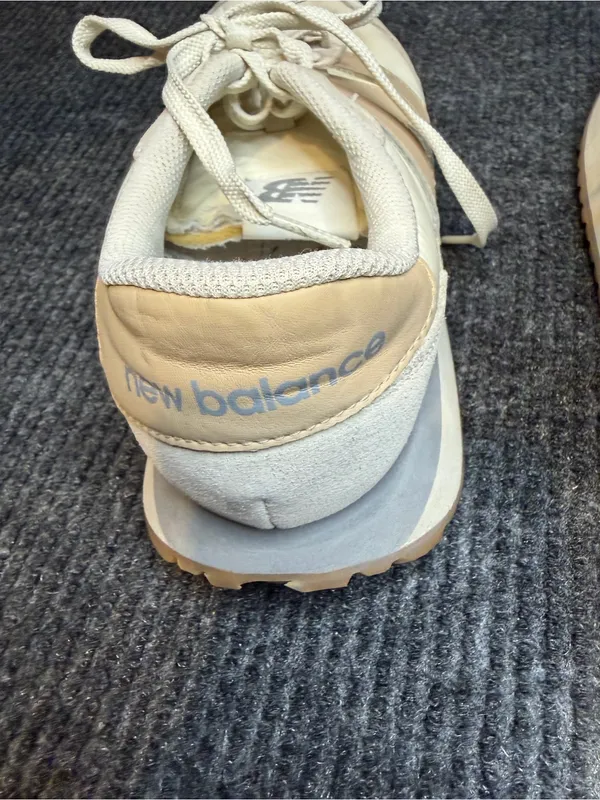 New Balance 237 Cream and Beige Retro Trainer size 8.5 - Image 6