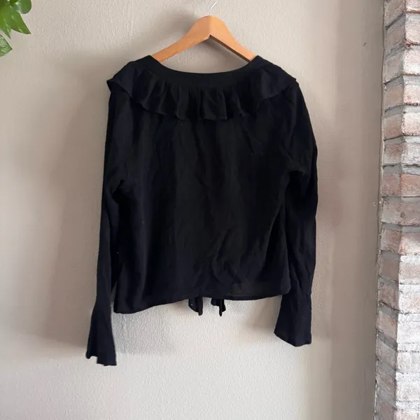 SCULLY Black‎ Ruffle Blouse Black - Image 6