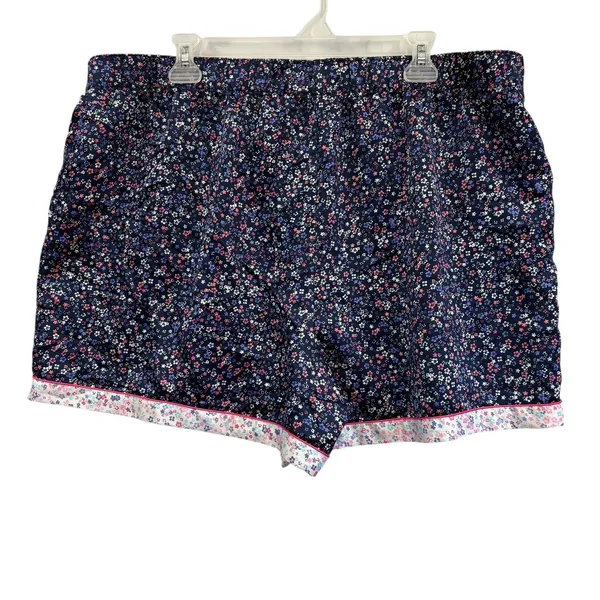 Charter Club Women's Satin Floral Set Long Sleeve‎ & Shorts Sleepwear XL/XXL - Image 6