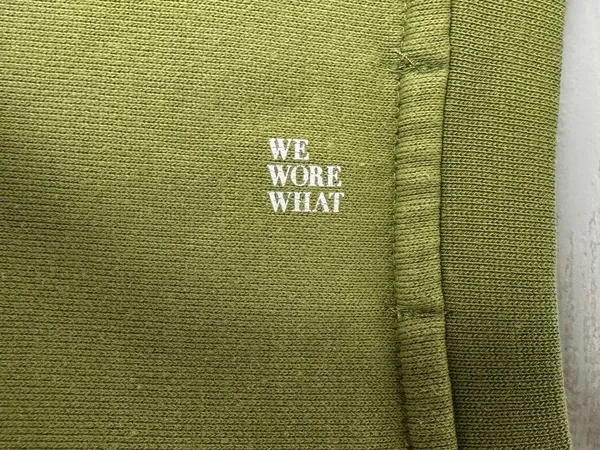 WeWoreWhat Womens Cropped Olive Green Sweatshirt Size Small - Image 5