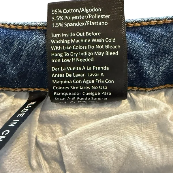 Risen Jeans Straight Distressed Ankle Women’s Jeans Size 30/11 - Image 9