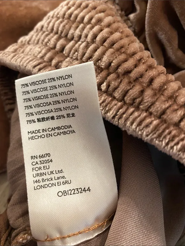 Anthropologie Gloria Velvet Jogger Taupe Size SMALL - Image 7