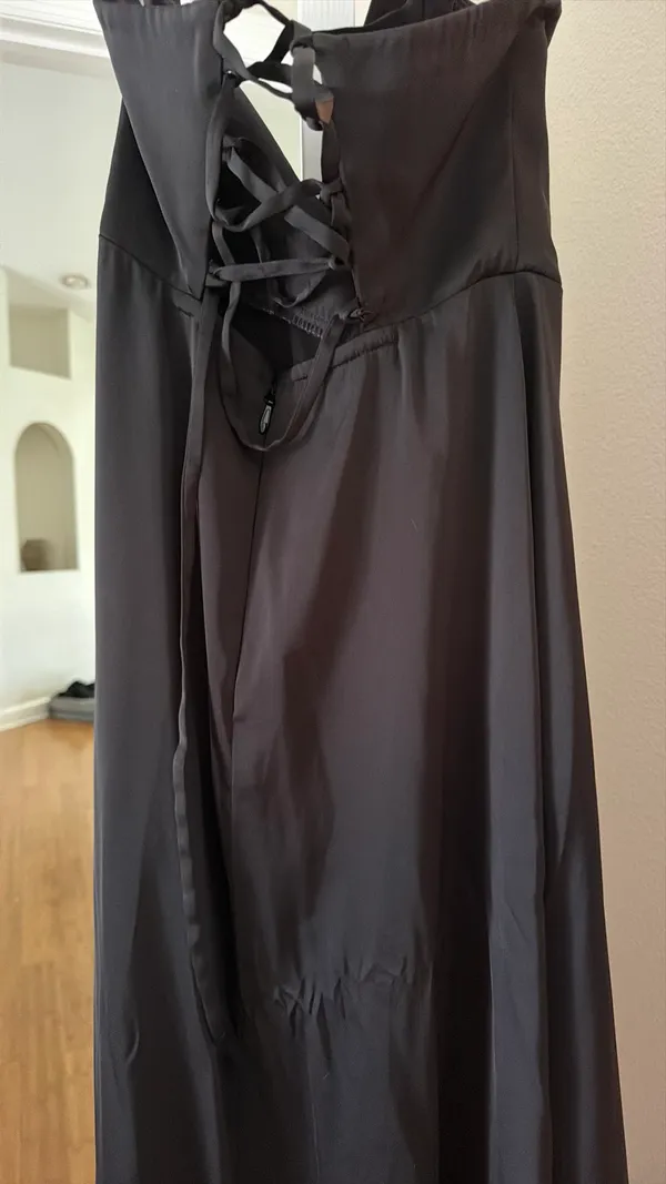 Azazie Bridesmaid Dress Black - Image 2