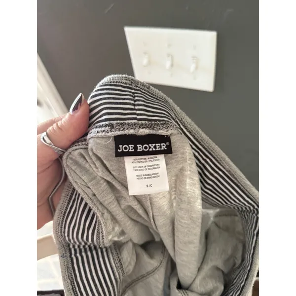 Joe Boxer Womens Pajama Set Heather Gray Henley Tank and Shorts Size S - Image 6