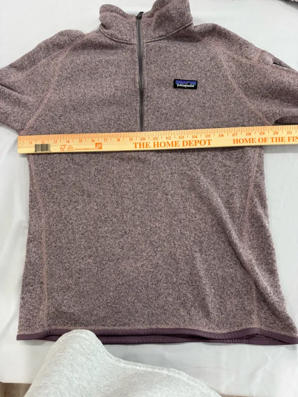 Patagonia Women's Better Sweater 1/4- Zip purple Large - Image 5
