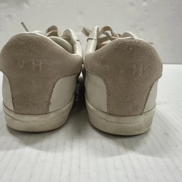Vintage Havana Navy Shoes Womens 8 White‎ Camel Leather Star Low Top Sneakers - Image 4