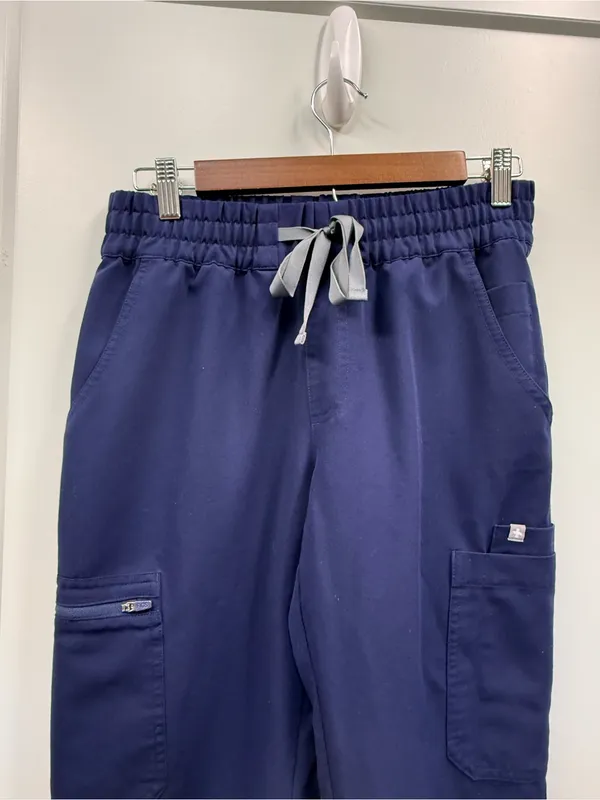 Figs Zamora Jogger Scrub Pant Navy Blue Drawstring Medical Women's S - Image 2