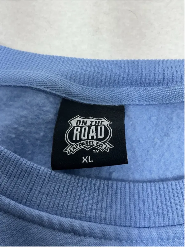 Unisex Adult Excellent On The Road Pullover Sweatshirt Blue XL Santa Monica Ca - Image 4