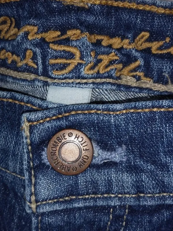 Abercrombie Fitch 28x30 2S Stretch Dark Wash Jeans Short - Image 2
