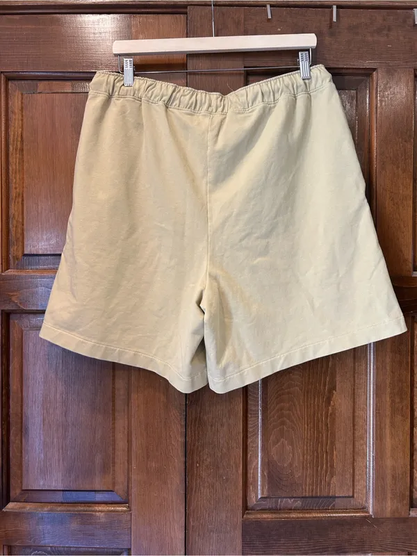 Madewell Womens‎ Large L Terry Pull-On Shorts Muted Khaki Green NJ812 Spring 23 - Image 3
