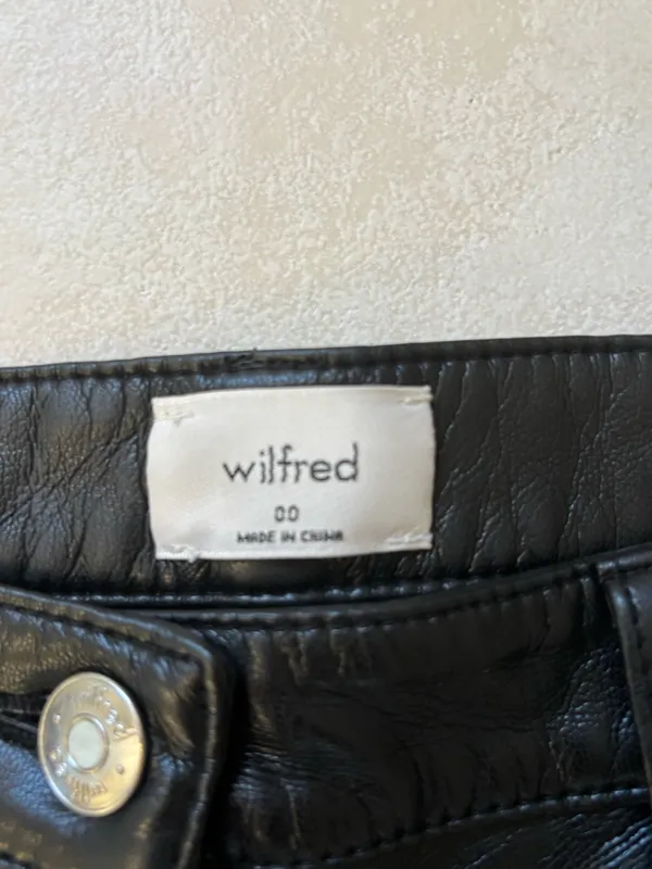 Wilfred Aritzia Leather Melina Pants - Image 3