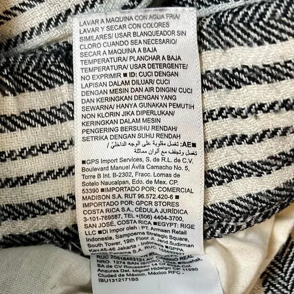 Old Navy High-Waisted Striped Linen-Blend Wide-Leg Pants Small - Image 8
