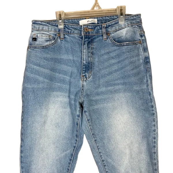 KanCan Light Wash Frayed Hem High Waisted Denim Jeans‎ 11/29 - Image 2