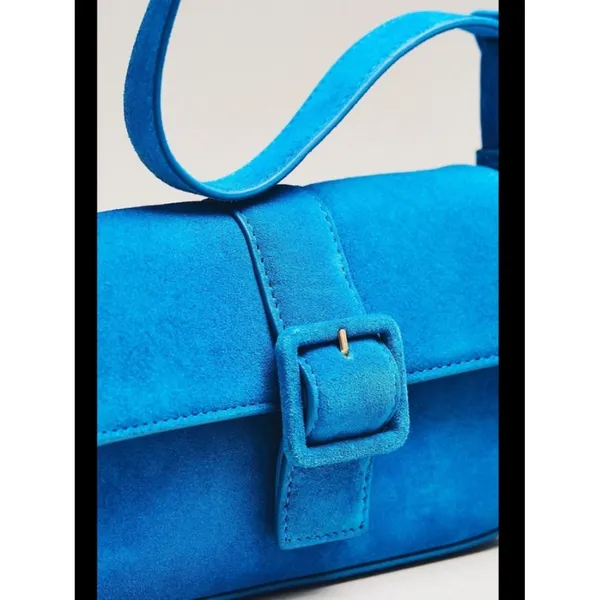 Anthropologie Fiona Suede Buckle Bag - Image 2