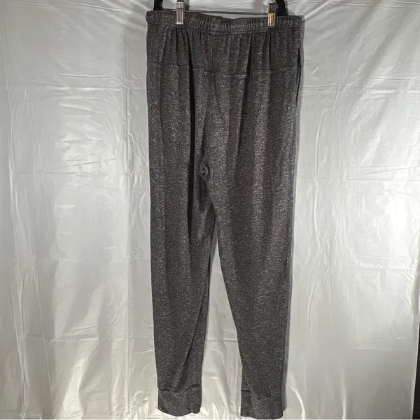 Aerie Gray Fleece Jogger‎ Women Small Sweatpants Lounge Pants Soft Cozy Pull On - Image 2