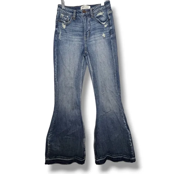 BKE Billie Slim Fit High Rise Super Flare Jeans Size 24 - Image 2