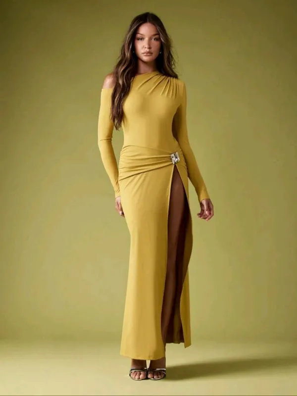 Women’s elegant bodycon maxi dress  - Image 3