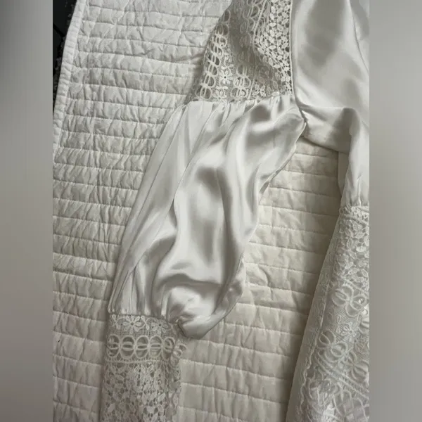 Revolve x Michael Costello Shandy white mini dress - Image 6