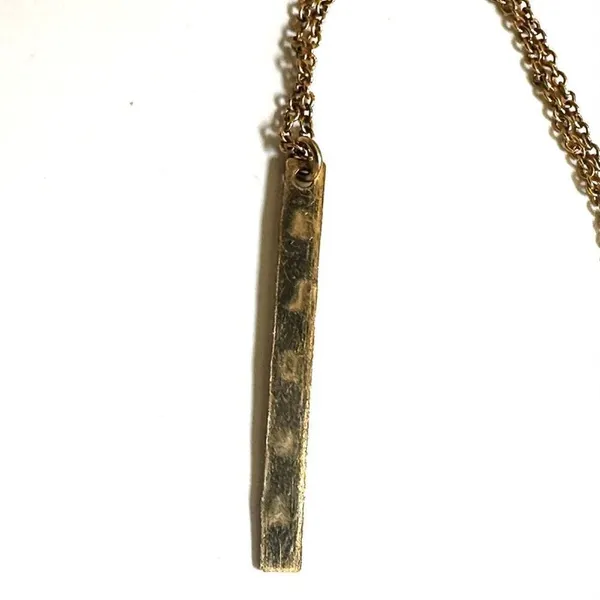 Gold tone aloha bar pendant necklace - Image 6