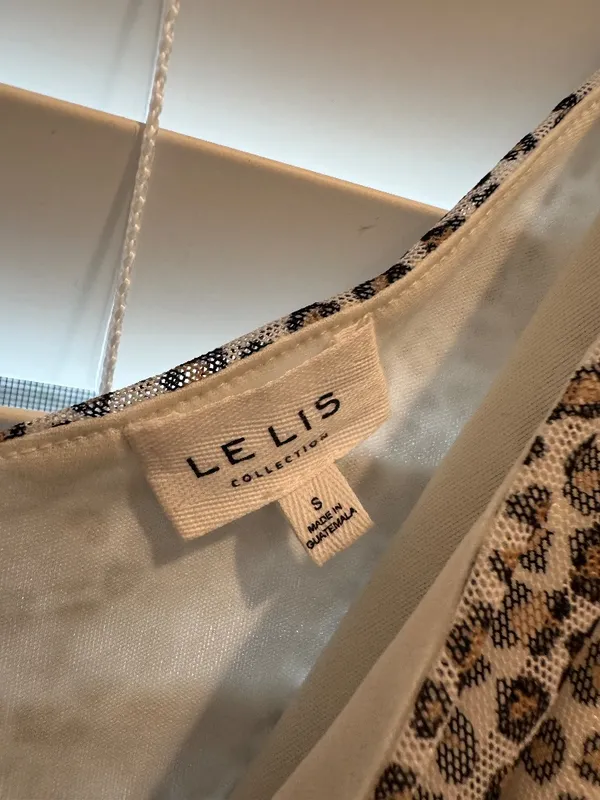 Le Lis Leopard Print Bodysuit — Size Small - Image 2