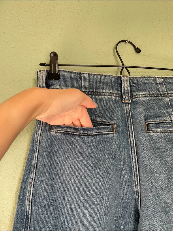 Madewell Tapered Denim Trousers Size 27 Calvert Wash Comfort Stretch High Rise - Image 12