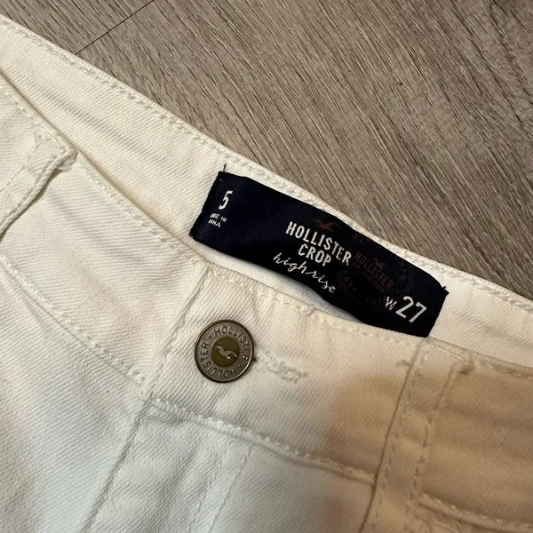 •Hollister• White High Rise Skinny Jeans - Image 5