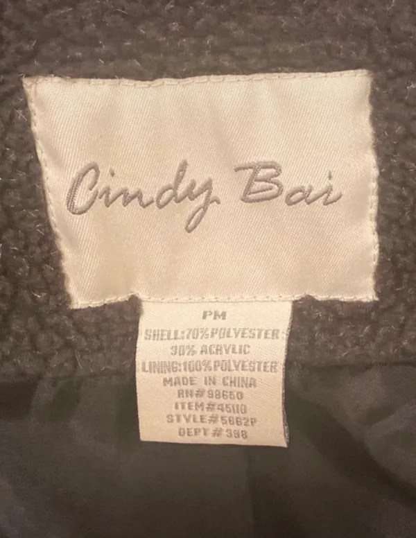 Black teddy fall fleece coat Size M - Image 3