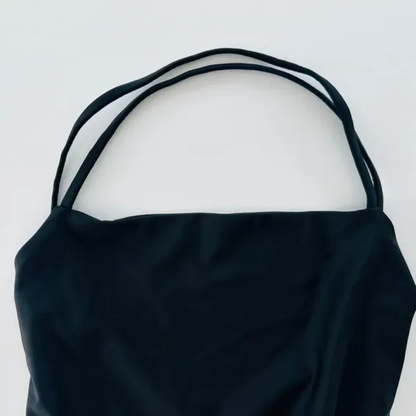 Beach Riot Stevie One Piece Black Size Medium Strappy Tie Back - Image 3