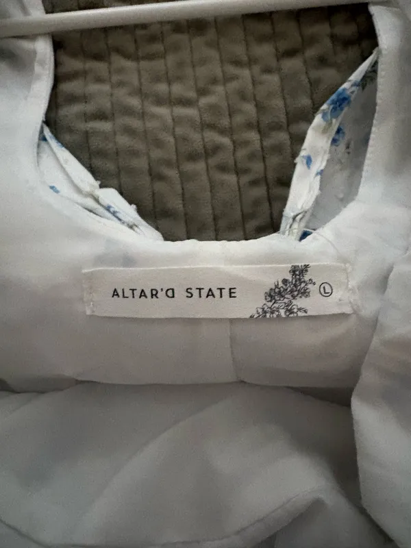 Altar'd State Dress Mini Floral Blue - Image 5
