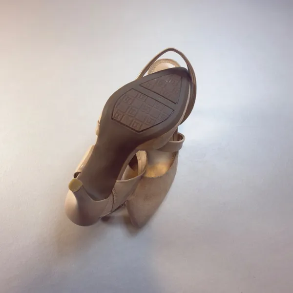 The Limited NWOT Trisha Slingback Pumps Beige Suede Patent 6.5 Heels Comfort - Image 7
