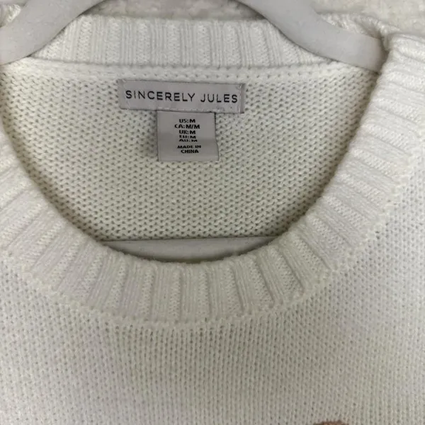 Sincerely Jules Sweater Womens‎ Medium Bow Pullover Crewneck Soft Knit - Image 3