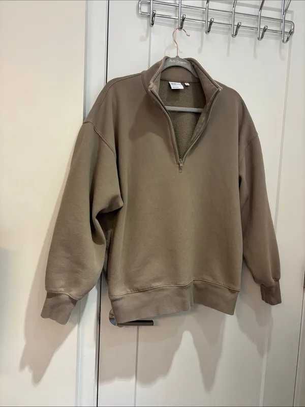 Aritzia Tna Cozy Sweatfleece Boyfriend 1/2 Zip Sweatshirt - Image 2