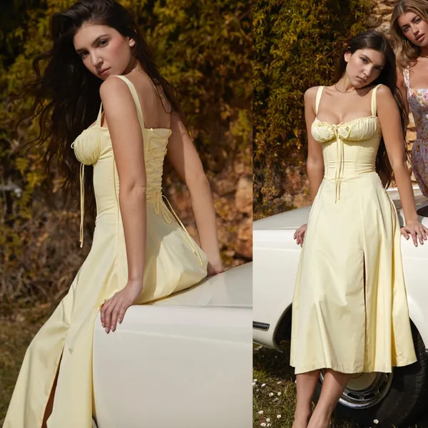 HOUSE‎ OF CB 'Carmen' Buttercup Bustier Sundress yellow NWOT size XS - Image 14