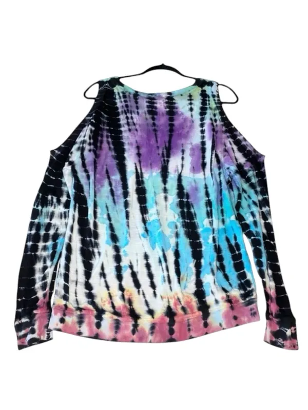 YFB Young Fabulous & Broke ☀︎︎ Cold Shoulder Pullover ☀︎ Multi Tie Dye ☀︎ Medium - Image 4