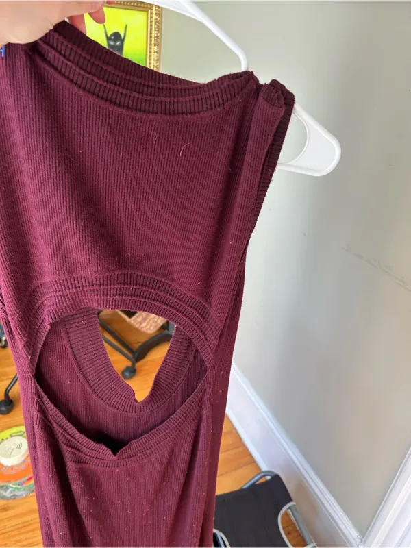 ☀️3/25 Free People Intimately Free All About Slip Knit Ribbed Dress large no bra - Image 6
