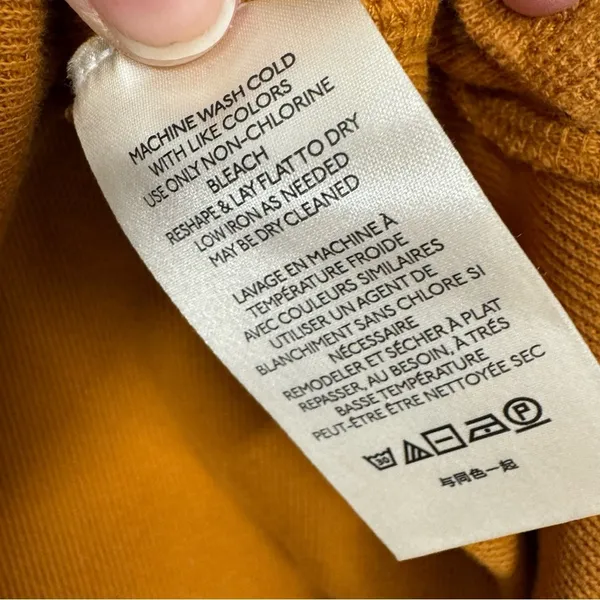 Anthropologie Orange Knit Pullover Sweater Womens S Floral Sleeve Fall Boho - Image 5
