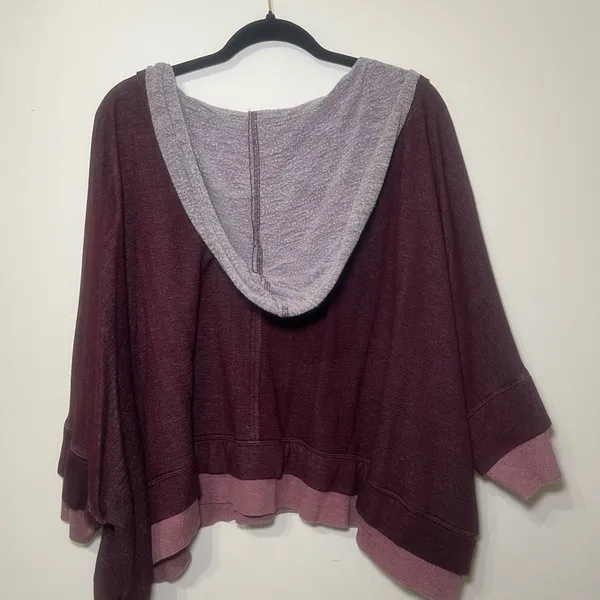 Free People Movement Burgundy Bonfire Hoodie - Image 4