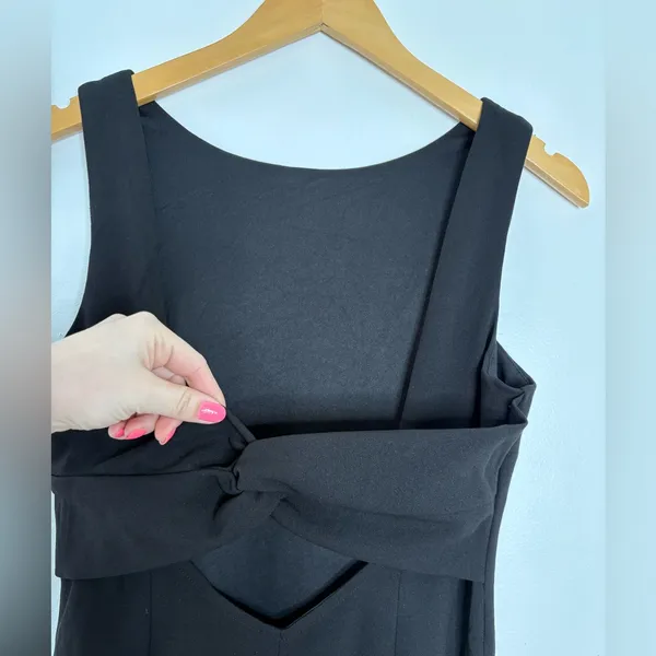 Lulus Love In Your Eyes Black Knotted Mermaid Maxi Dress Size Medium NWT Formal - Image 6