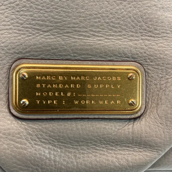 Marc Marc Jacobs Beige Q Legend Satchel Shoulder Bag w/ID Card Wallet Dust Bag - Image 4