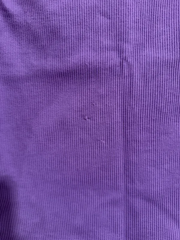 Comfort Cove Clothing Purple High Neck Ribbed Cropped Tank Top OS - Image 2