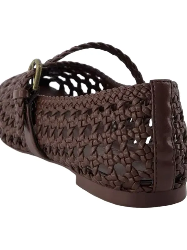 Cushionare Women’s Size 11 Brown Crochet Mary Jane Buckle Strap Weston Loafers - Image 7