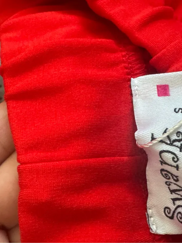 SWANK Red Cropped Jacket & Jogger Sweatpants Set - Image 9