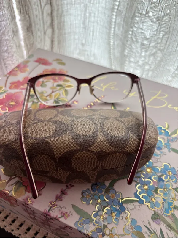 Coach Women's Satin Burgundy (Ashlyn HC 5039) 51mm Glasses - Image 13