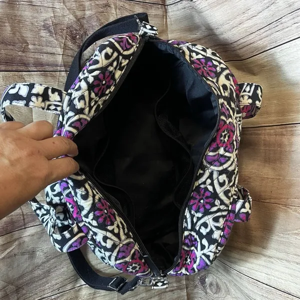 Vera Bradley Grand Traveler Quilted Carry On Bag — Purple Medallion Medi… - Image 3