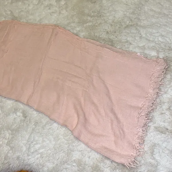 Light Flowy Pink Scarf - Image 3