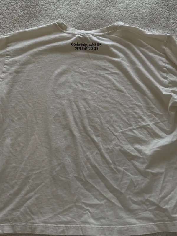 Zara White Graphic Tee - Image 2