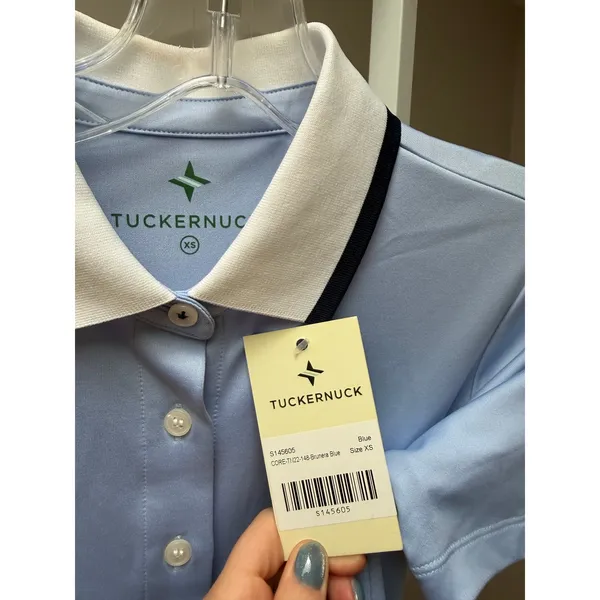 NEW Tuckernuck Light Blue Short Sleeve Performance Jersey Alcott Golf Dress XS - Image 6