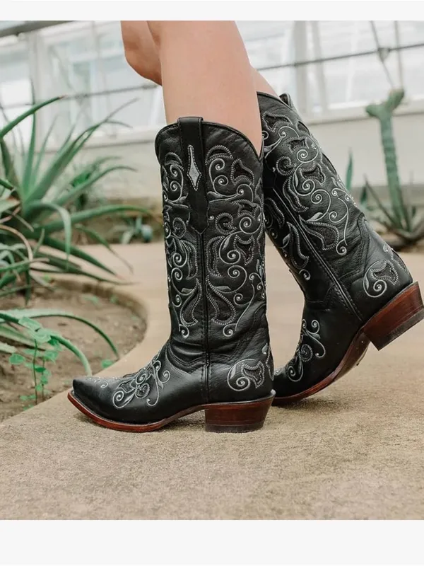 Soto Cowboy Boots Black Size 10 - Image 2